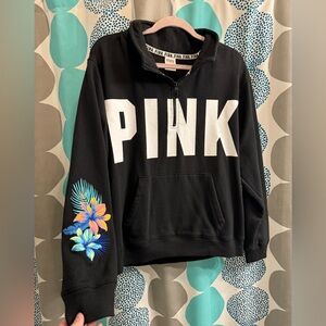 PINK Victoria Secret Quarter Zip Sweater Size Large